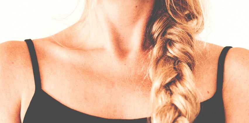woman with youthful skin and hair