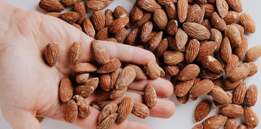 A handful of almonds